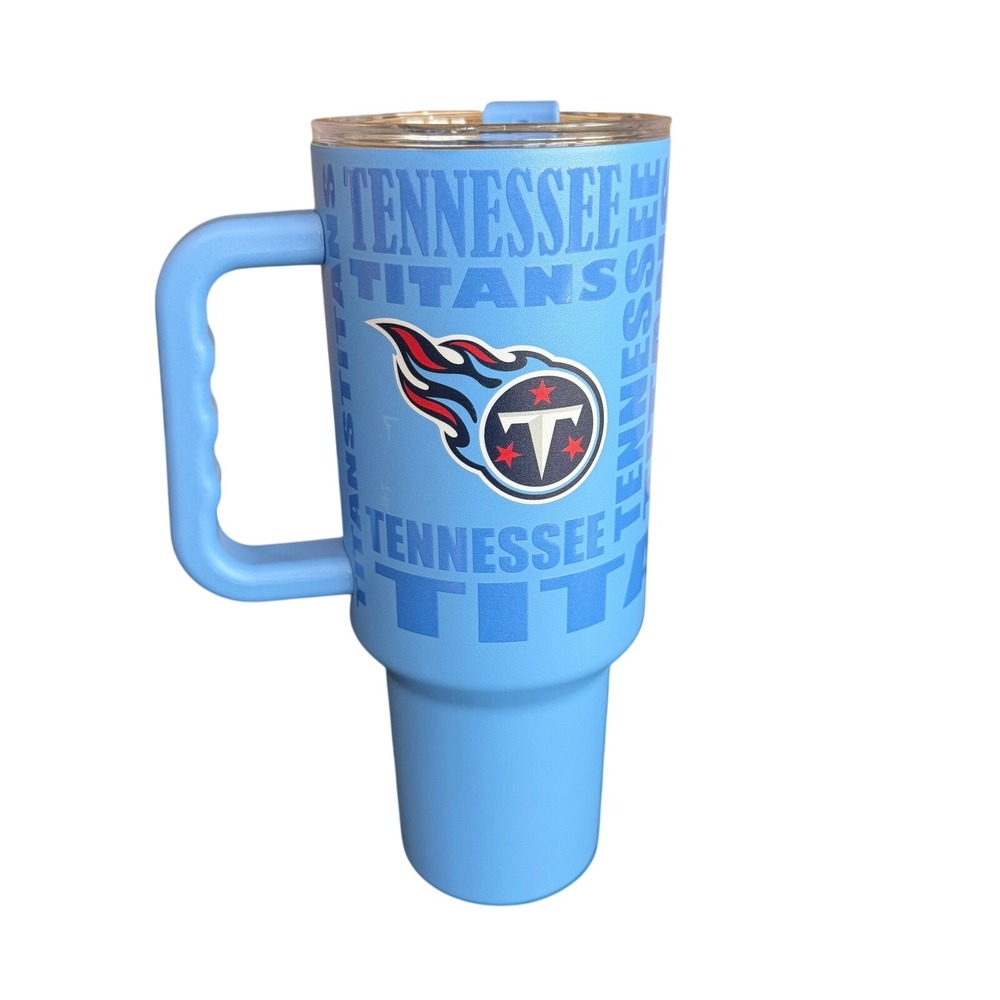 NFL Tennessee Titans 40oz Tumbler Blue Stainless Steel Travel Mug Logo Brands